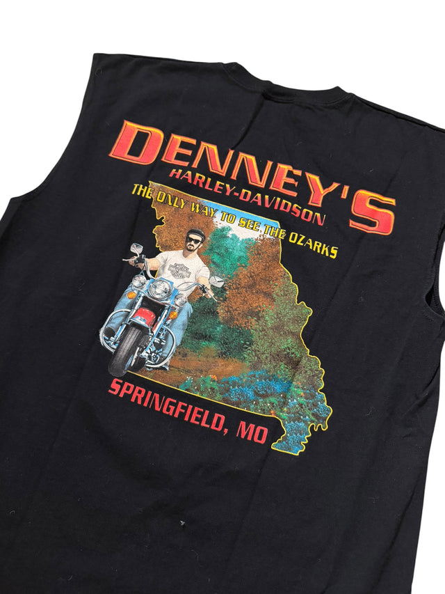 Vintage 1988 Harley-Davidson "An American Legacy" Eagle Sleeveless - Denney's Springfield MO