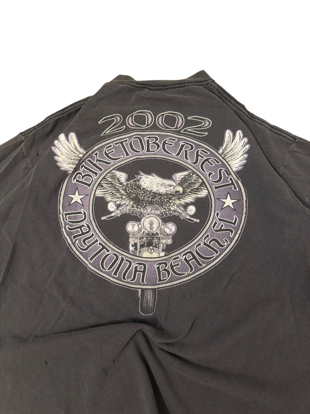 Vintage 2002 Biketoberfest Daytona Beach Eagle Tee - Florida