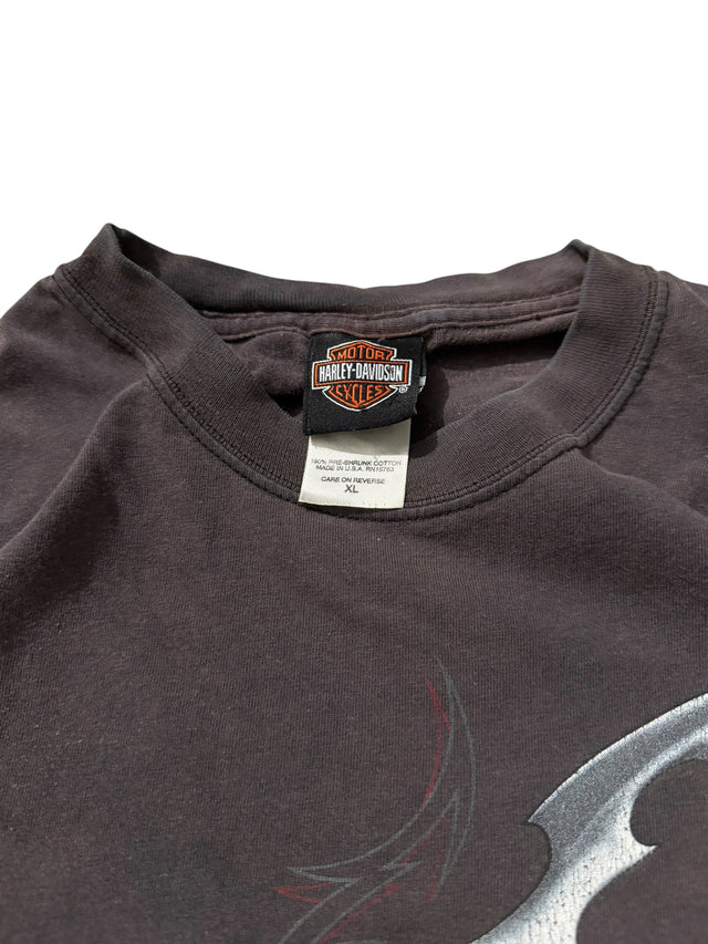 Vintage Harley-Davidson Faded Blade & Knuckle Pocket Tee - REIMAN'S Kewanee IL
