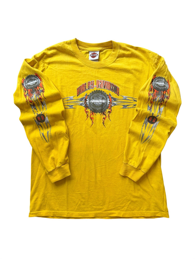 Vintage Harley Davidson Yellow Long Sleeve