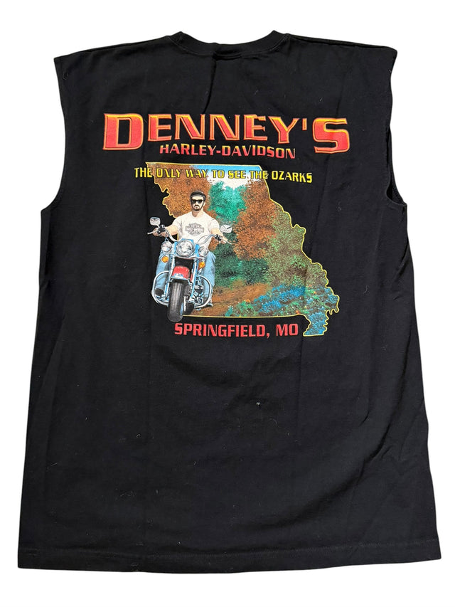 Vintage 1988 Harley-Davidson "An American Legacy" Eagle Sleeveless - Denney's Springfield MO