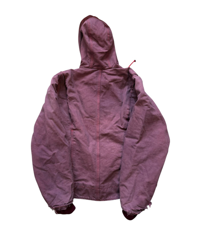 Vintage Scarlett Red Carhartt Hooded Detroit Jacket