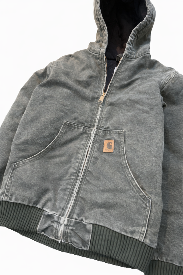 Vintage Moss Green Carhartt Work Jacket