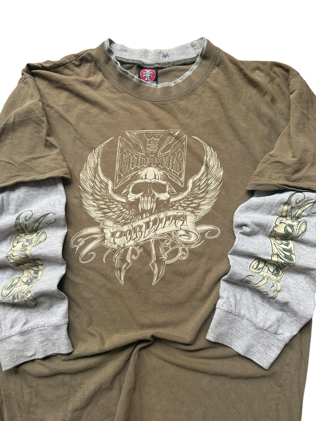 Vintage West Coast Choppers Skull & Wings Long Sleeve
