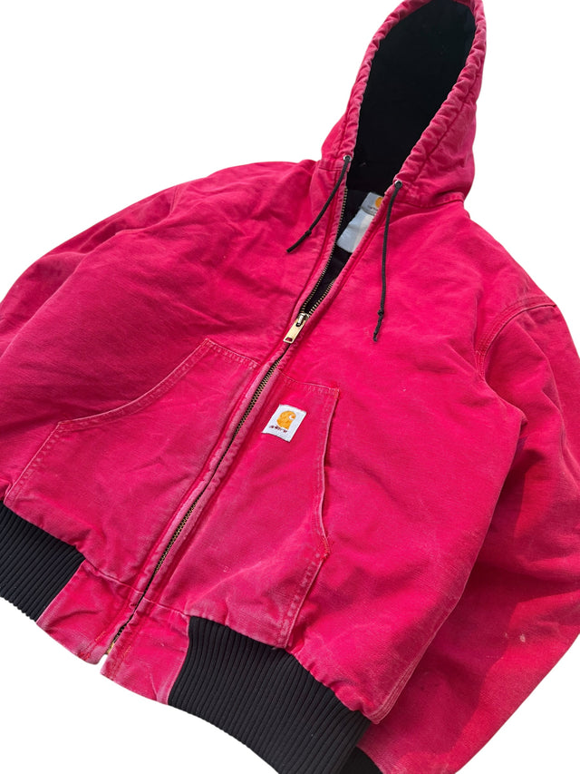 Vintage Raspberry Red Carhartt Active Jacket