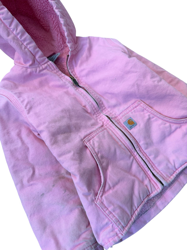 Vintage Baby Pink Carhartt Hooded Active Jacket