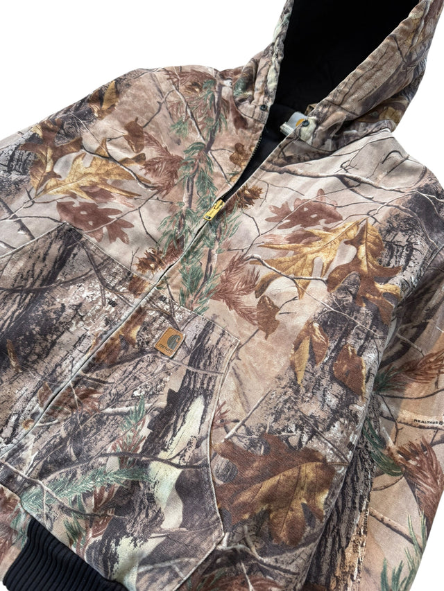 Vintage Camo Carhartt Hooded Active Jacket