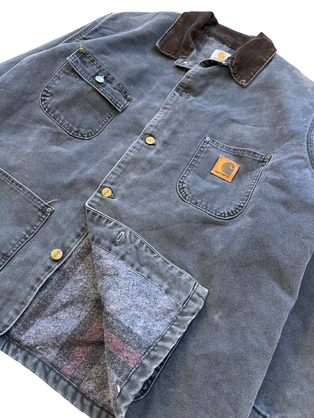 Vintage Slate Blue Carhartt Chore Coat