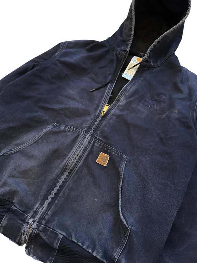Vintage Navy Blue Carhartt Honeycomb Detroit Jacket