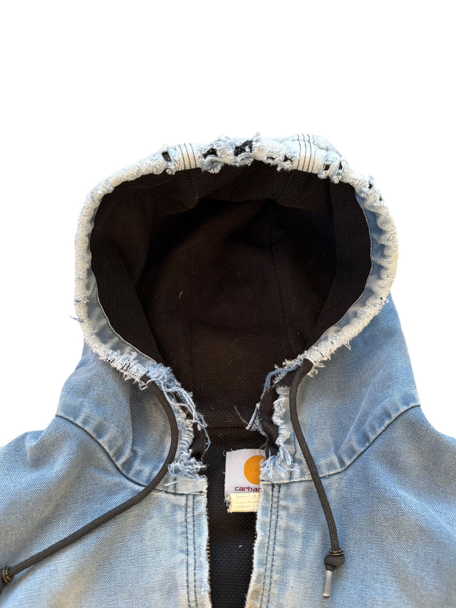 LIGHT BLUE DISTRESSED CARHARTT JACKET