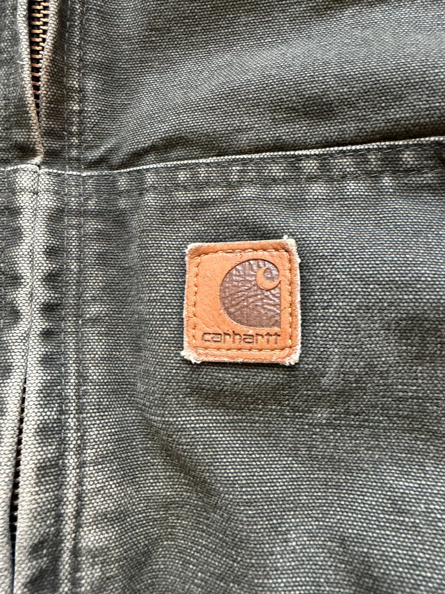 MOSS GREEN CARHARTT HOODED JACKET