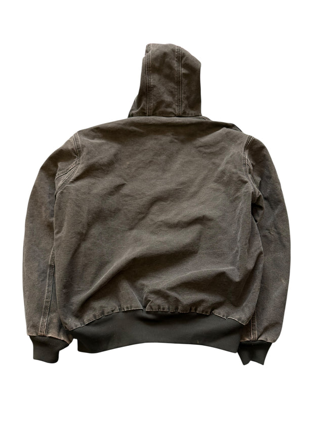 MOSS GREEN CARHARTT HOODED JACKET