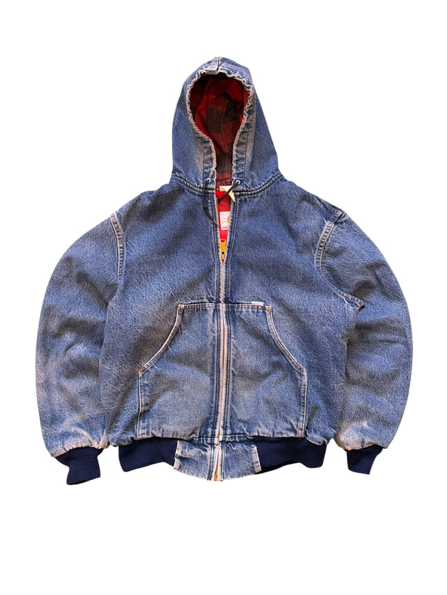 RED PLAID DENIM CARHARTT JACKET