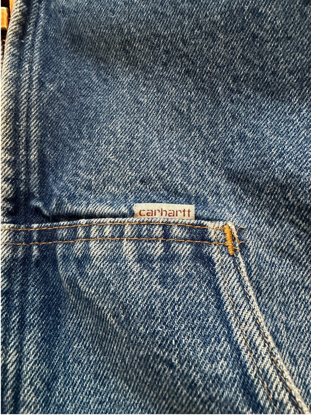 RED PLAID DENIM CARHARTT JACKET