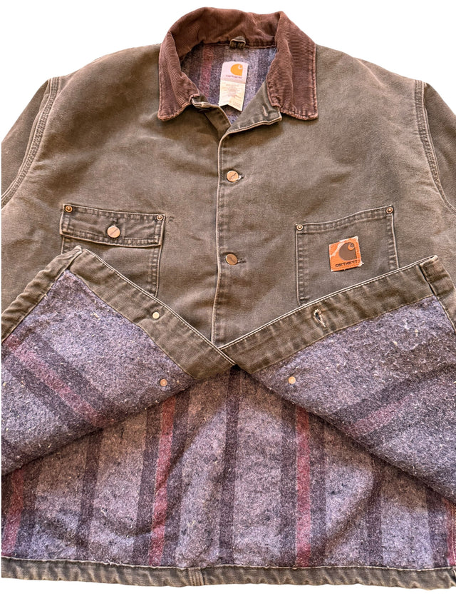 MOSS GREEN CARHARTT CHORE JACKET