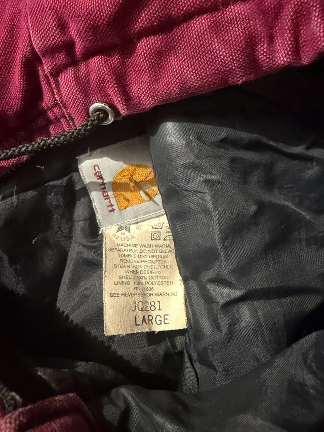 BURGUNDY WINE CARHARTT JACKET