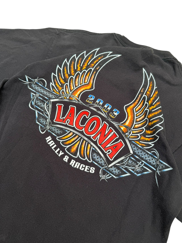 2003 Choppers Cross Flame Laconia Tee