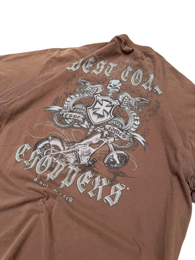 Vintage West Coast Choppers Jesse James Skull Cross Tee