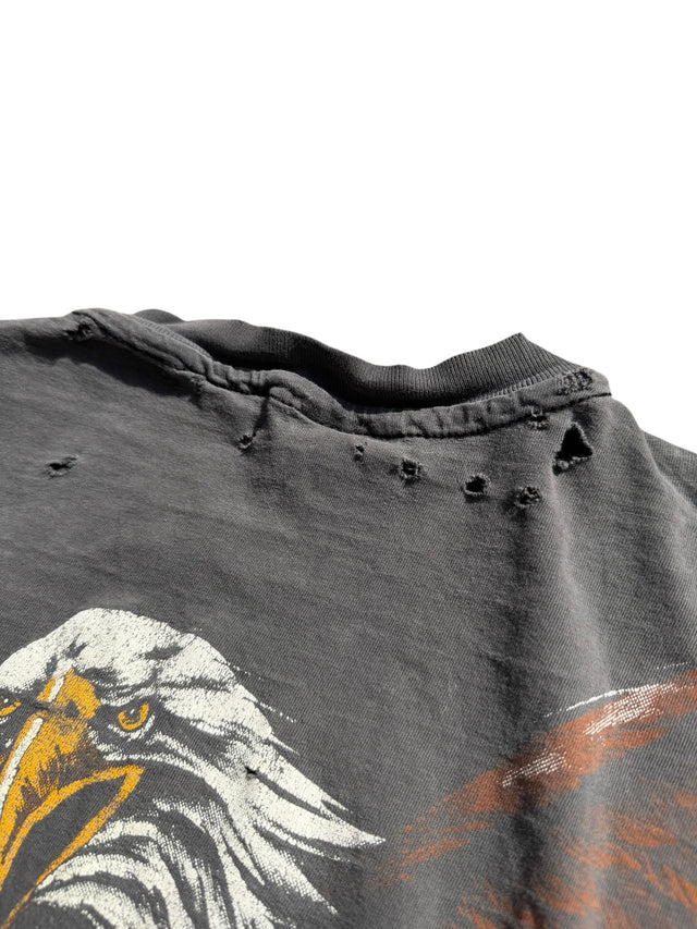 Vintage Distressed Harley Davidson All-Over Eagle Tee