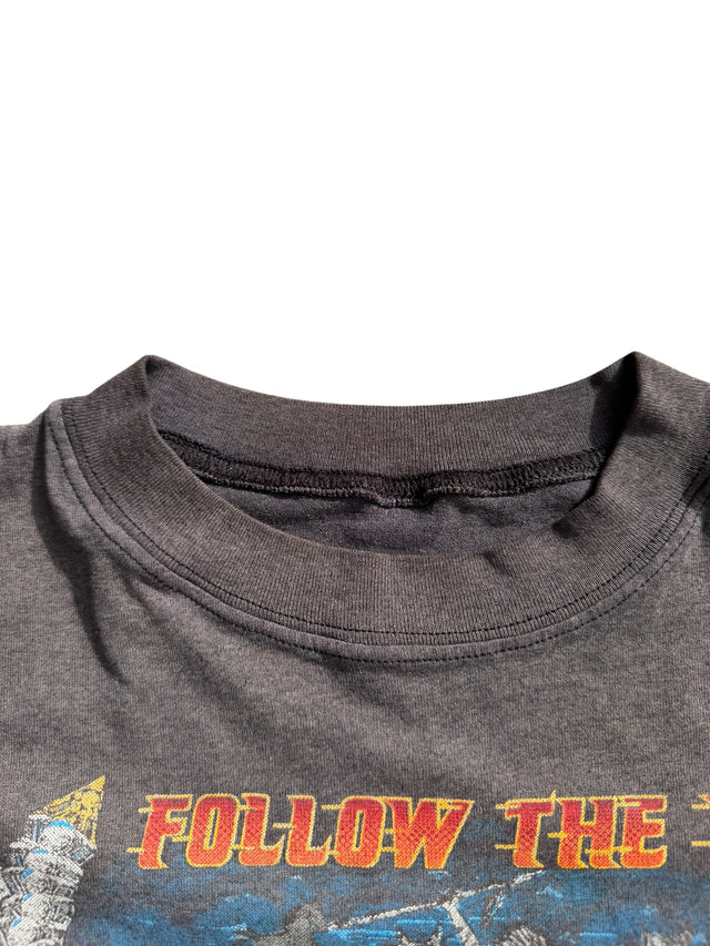 Vintage Faded Follow the Wind Biker Tee