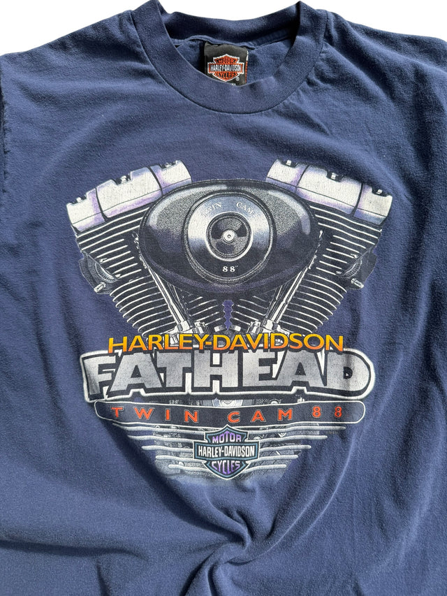 Vintage Harley Davidson Fathead Engine Tee