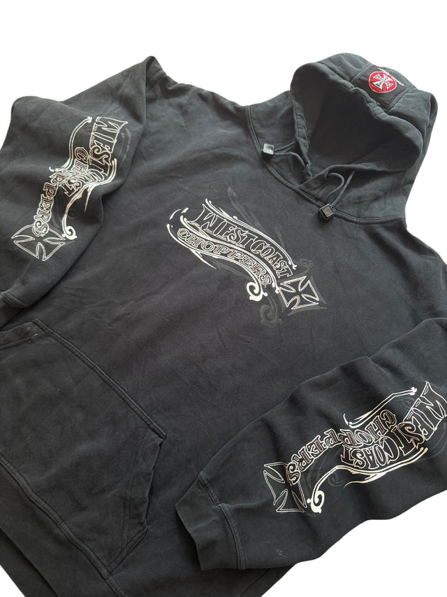 Vintage Faded West Coast Choppers Script Hoodie