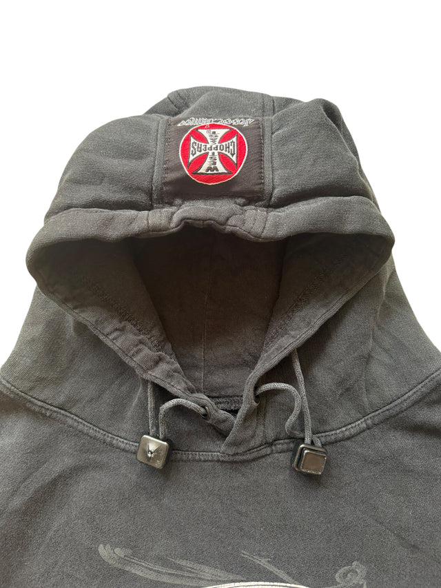 Vintage Faded West Coast Choppers Script Hoodie