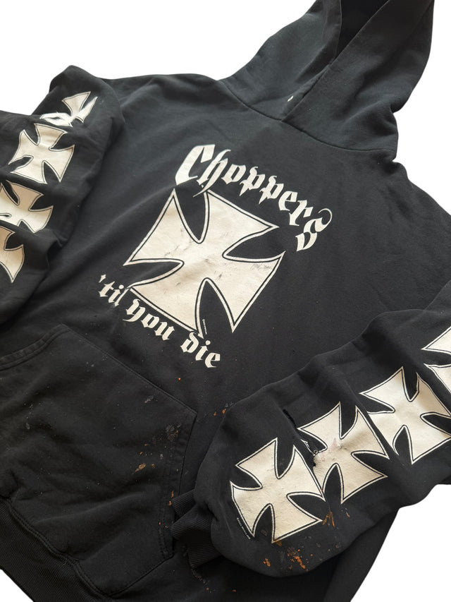 2002 Distressed Choppers Til You Die Hoodie