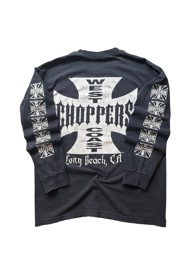 Vintage Faded West Coast Choppers Classic Logo Long Sleeve