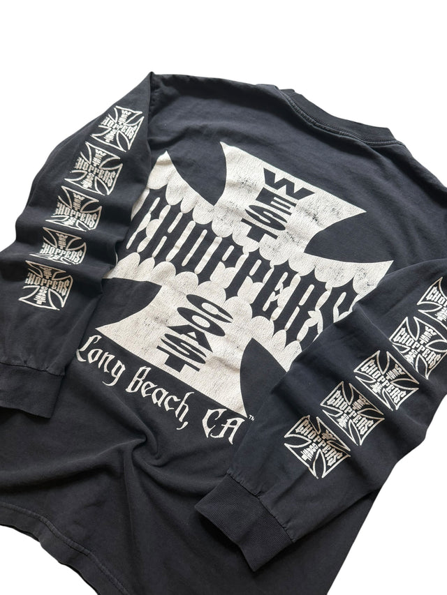 Vintage Faded West Coast Choppers Classic Logo Long Sleeve