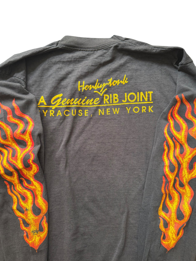 Faded 1990's Dino Biker Flames Long Sleeve