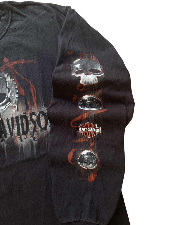 Vintage Harley Davidson Willie G Skull Long Sleeve