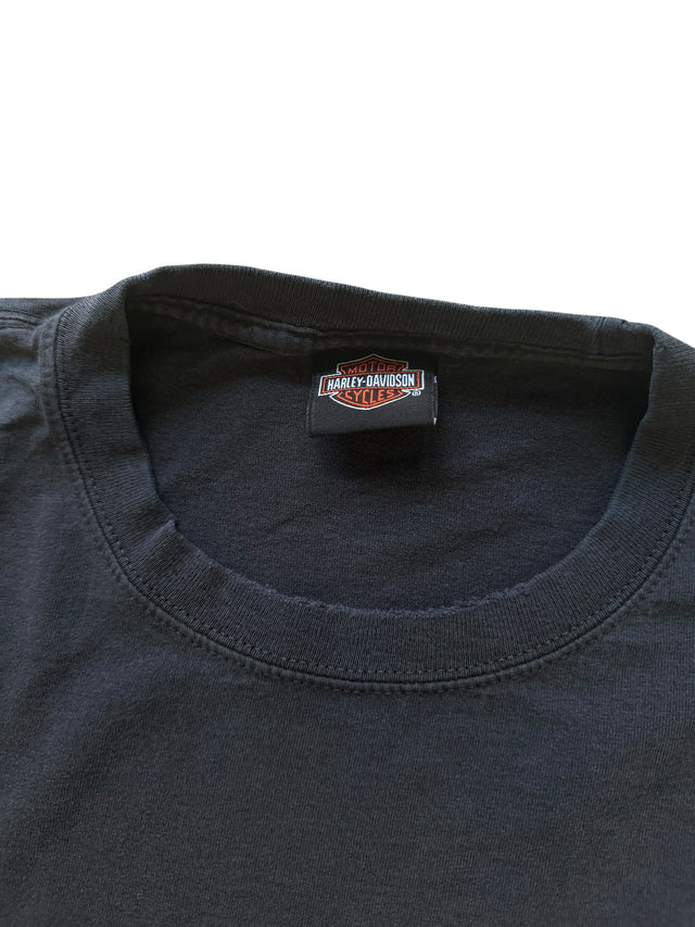 Vintage Harley Davidson Pocket Flame Long Sleeve