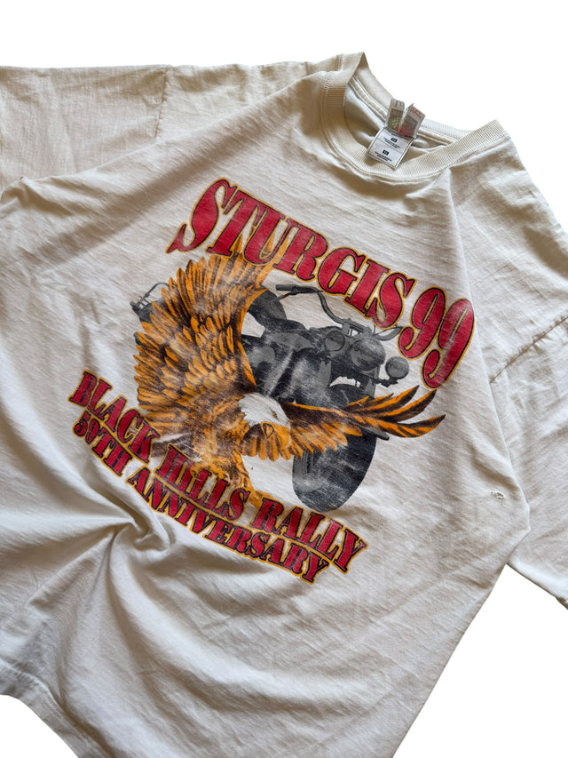 Vintage Sturgis 99 Black Hills Rally Eagle & Mt Rushmore Tee