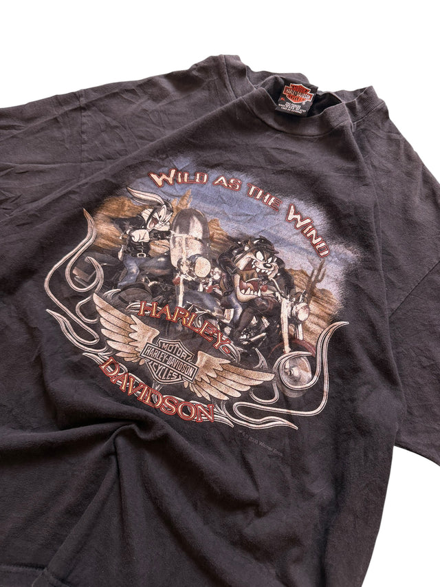 Vintage Looney Tunes "Wild as the Wind" Harley-Davidson Tee