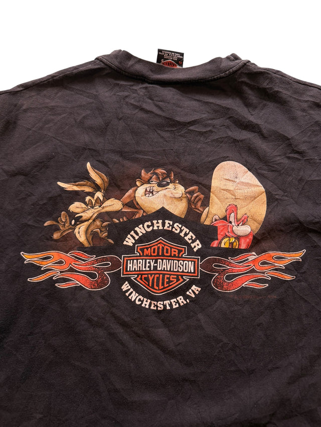 Vintage Looney Tunes "Wild as the Wind" Harley-Davidson Tee