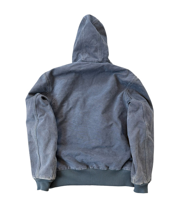 Vintage Slate Blue Carhartt Hooded Active Jacket