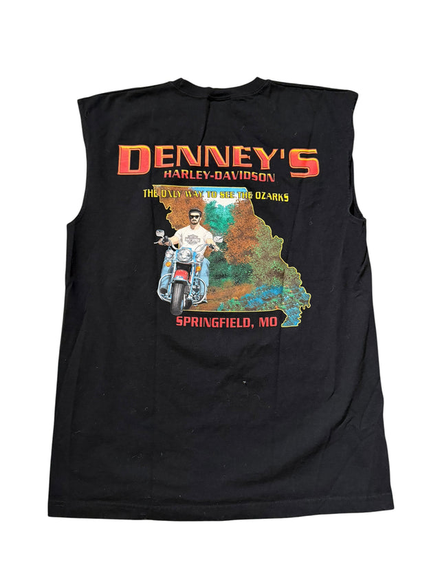 Vintage 1988 Harley-Davidson "An American Legacy" Eagle Sleeveless - Denney's Springfield MO