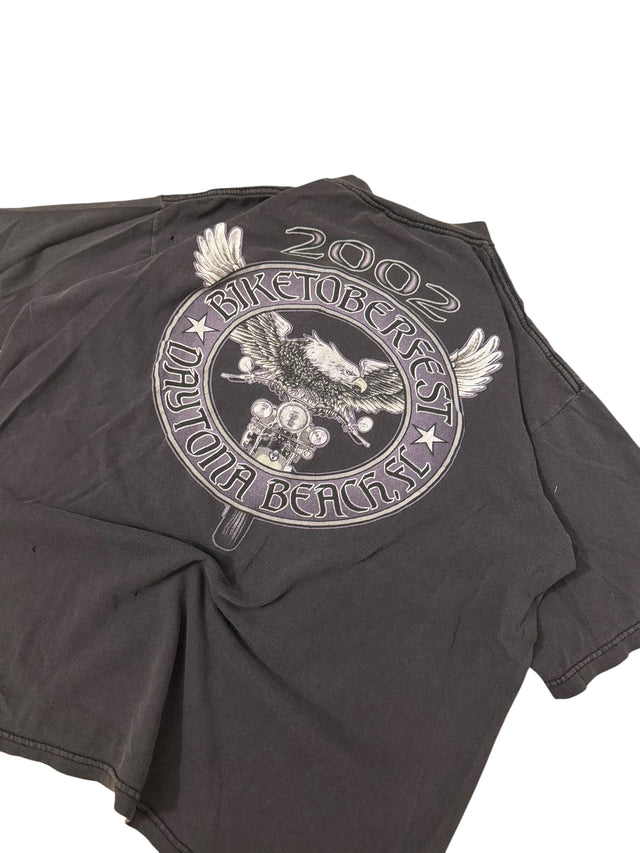 Vintage 2002 Biketoberfest Daytona Beach Eagle Tee - Florida