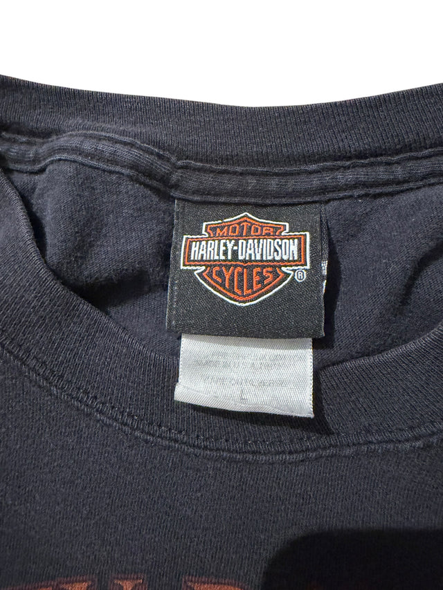 Vintage Harley-Davidson "Biker to the Bone" Skull Wings Tee - Atlantic City NJ