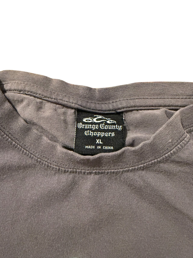 Vintage Orange County Choppers Renaissance Man Faded Tee - Gray