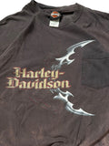 Vintage Harley-Davidson Faded Blade & Knuckle Pocket Tee - REIMAN'S Kewanee IL
