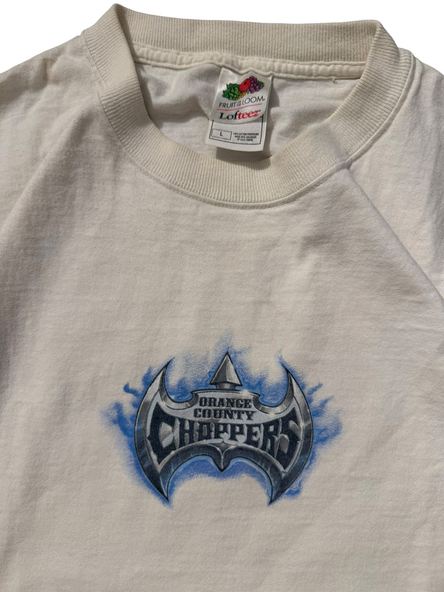 Vintage Orange County Choppers Blue Chrome Chopper Tee - White