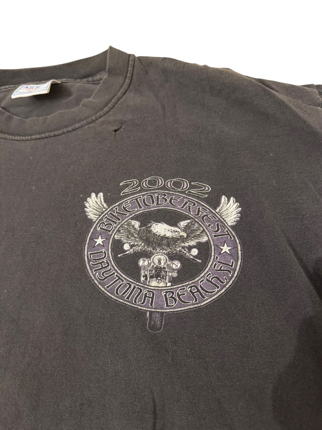 Vintage 2002 Biketoberfest Daytona Beach Eagle Tee - Florida