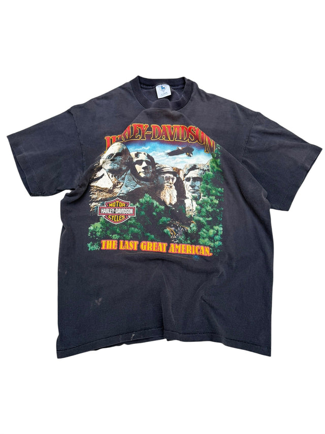1988 Faded Harley Davidson Mount Rushmore T-Shirt