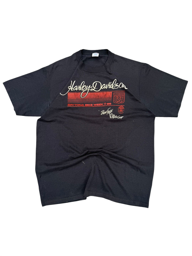 1986 Faded Harley Davidson Daytona Bike Week Tee