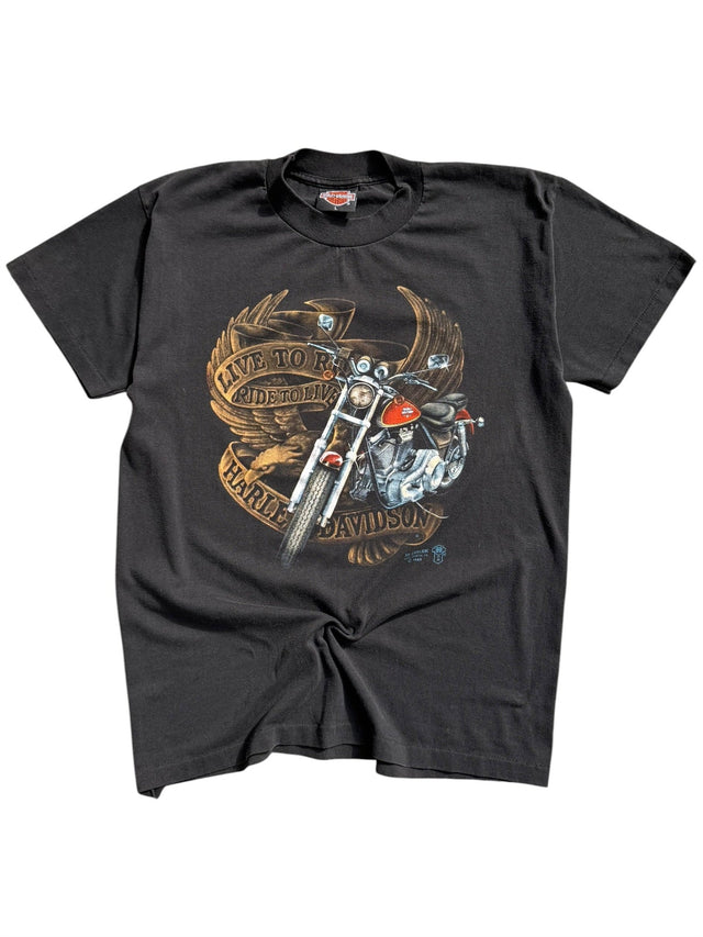 1989 Faded Harley Davidson Live to Ride Tee
