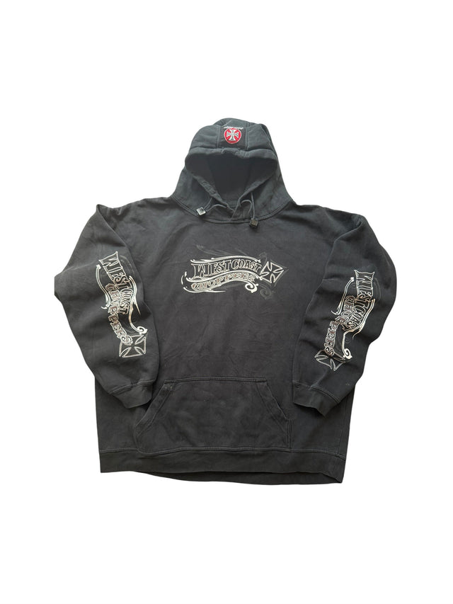 Vintage Faded West Coast Choppers Script Hoodie