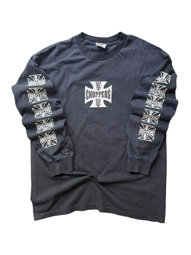 Vintage Faded West Coast Choppers Classic Logo Long Sleeve