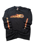 Vintage Harley Davidson Orange Flame Long Sleeve